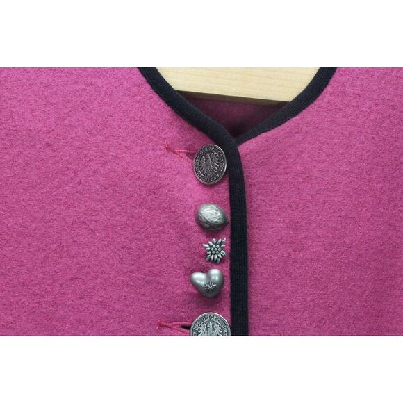 Geiger Collection Vintage Pure Wool Blazer Skirt Set Pink Size 38 US 6 - Picture 10 of 12